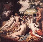 CORNELIS VAN HAARLEM The Wedding of Peleus and Thetis (detail) sd Spain oil painting artist